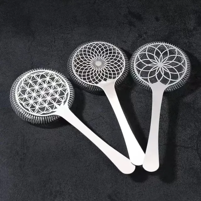 Luxurious stainless steel cocktail sieve - several motif variants