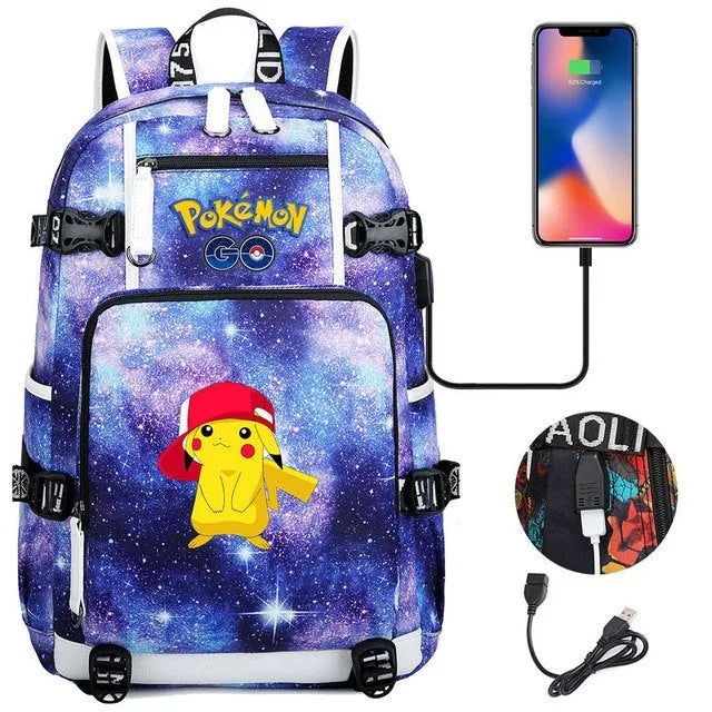 Pokémon backpack with charging function - Pikachu