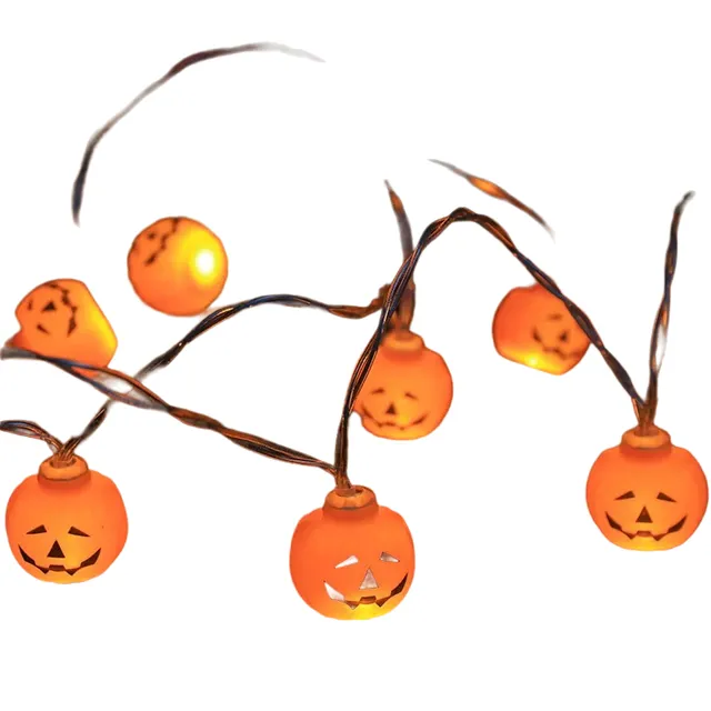 Halloween light chain pumpkin 1.5 m for 2x AA battery