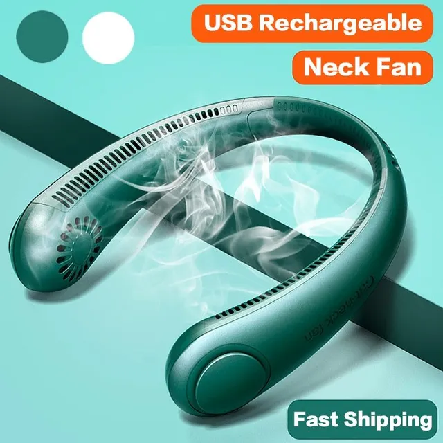 Mini Fan without Blades Hanging Fan without Blades Rechargeable Fan Dumb Sports Fan for Home Outdoor Portable Fans 5