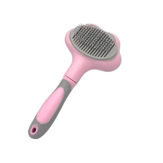 Punching oval brush for cats and dogs