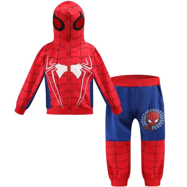 Dziecko cosplay tracksuit z drukiem Spider-Man