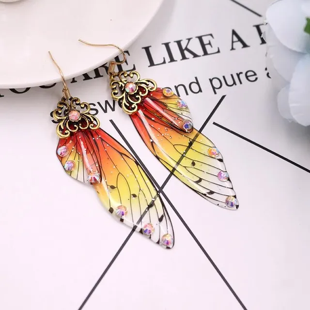 Kolczyki ze skrzydłami motyla