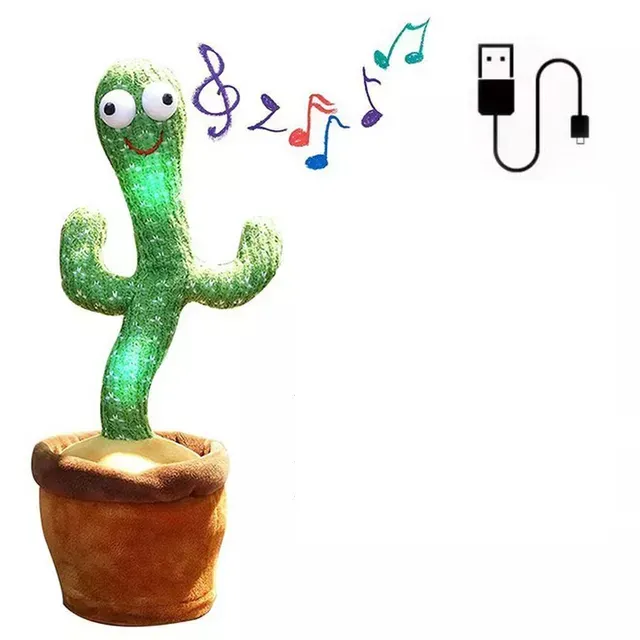 Plush cactus with electronic dancing and singing plush for kids - Birthday Gift