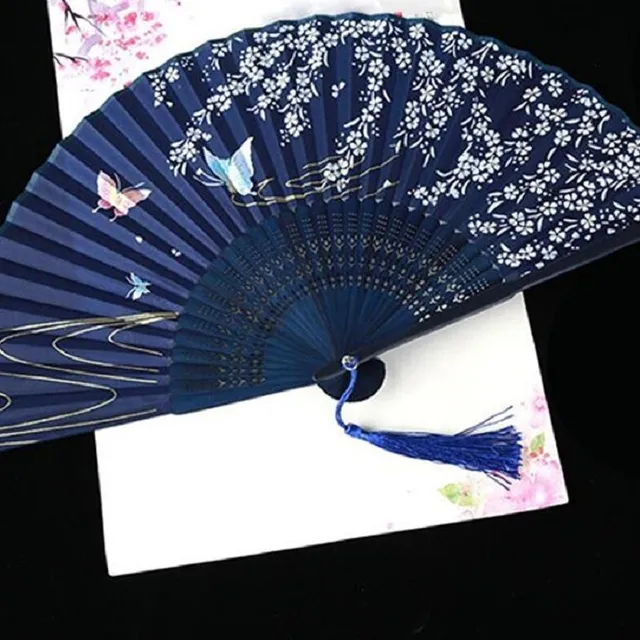 Japanese fan with floral motif