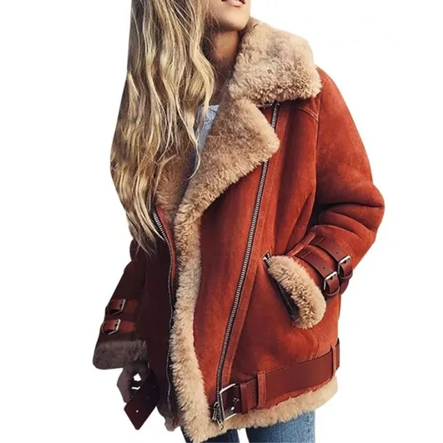 Women's winter jacket with fur