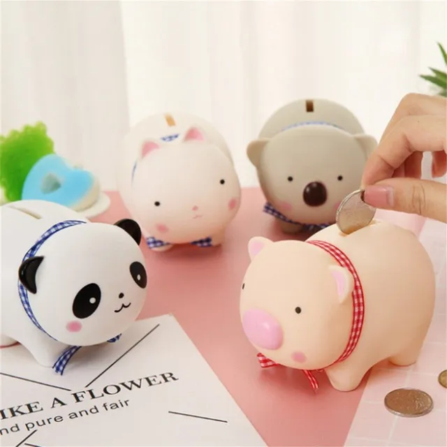 Cute portable mini cash box in the shape of an animal