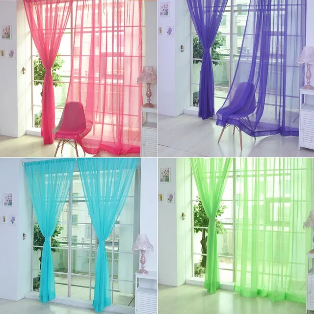 Modern fine curtain - 7 colours
