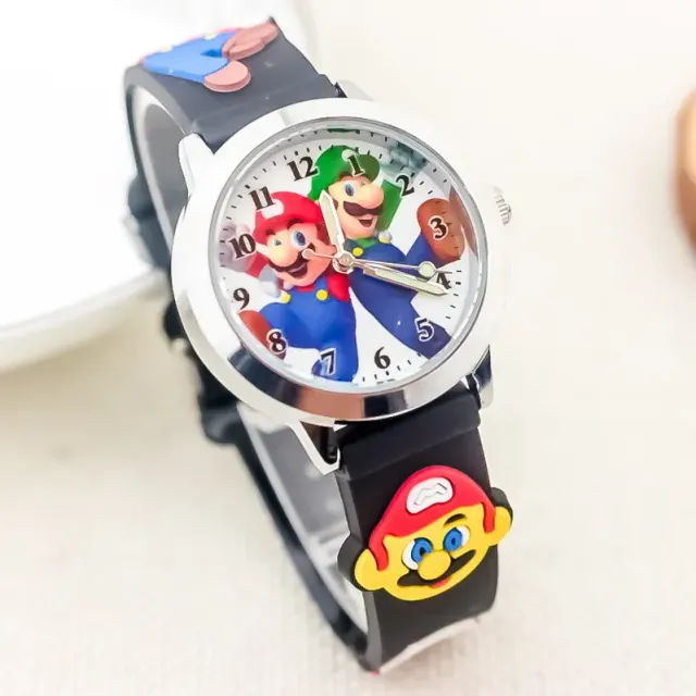 Baby analog watch with Super Mario Bros motif.