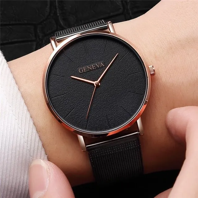 Luxusní dámské hodinky Rose Gold Montre Femme