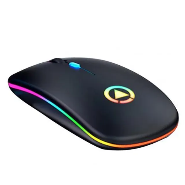 Wireless mouse with LED backlight