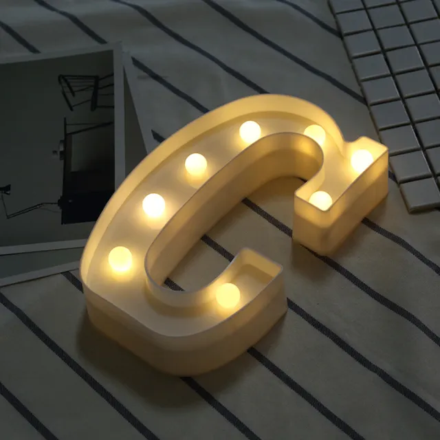 LED light letters c