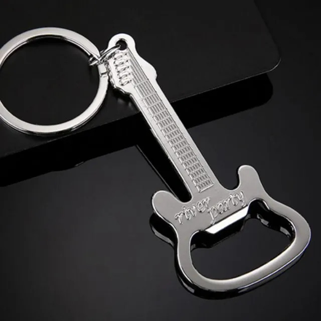 Guitar-shaped bottle opener