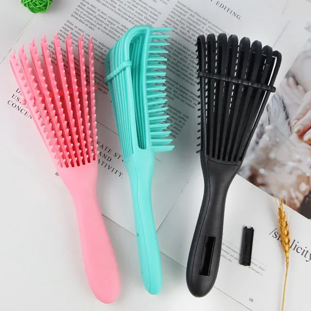 Brush for detangling and curly hair - various colours