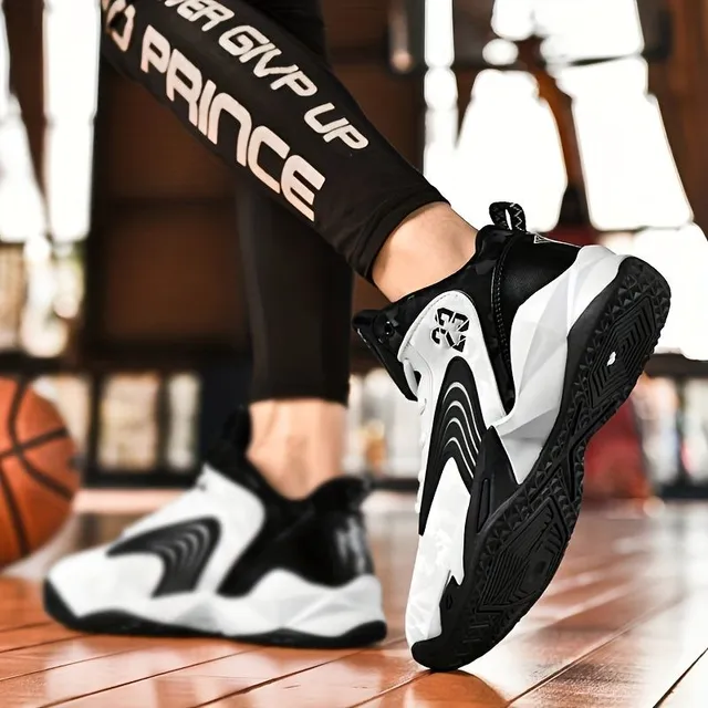 Pánske trendy vysoko basketbalové topánky, pohodlné Slippery Sneakers pre vonkajšie aktivity Pánske