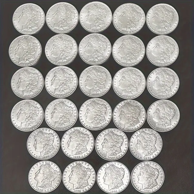 Replika mincí 28ks/set Americká pamätná minca Morgan z roku 1888-1921, darčeky na šťastie na Vianoce a Nový rok, kolekcia mincí, repliky mincí