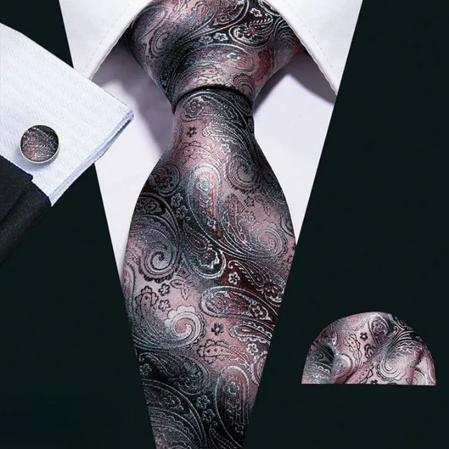 Men's formal luxury set | Tie, Handkerchief, Cufflinks