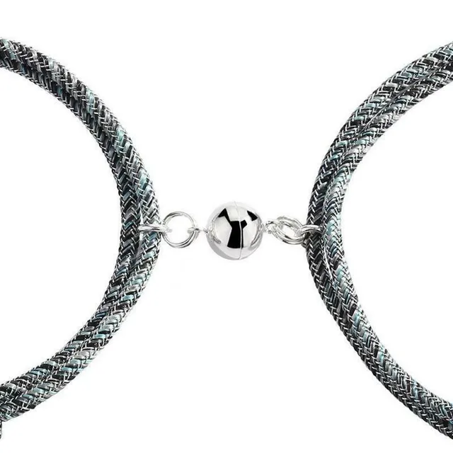 Magnetic prose bracelet for pairs - 2 pieces