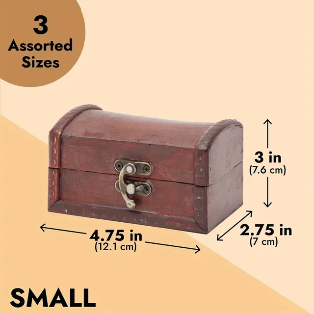 3pcs/set Retro Wooden Storage Boxes For Jewellery, Resistance Storage Basket With lid On necklaces, Earrings, Bracelets, Organizer For Home Storage Bedroom, Table Computer, Komoda, Home, Dorm
