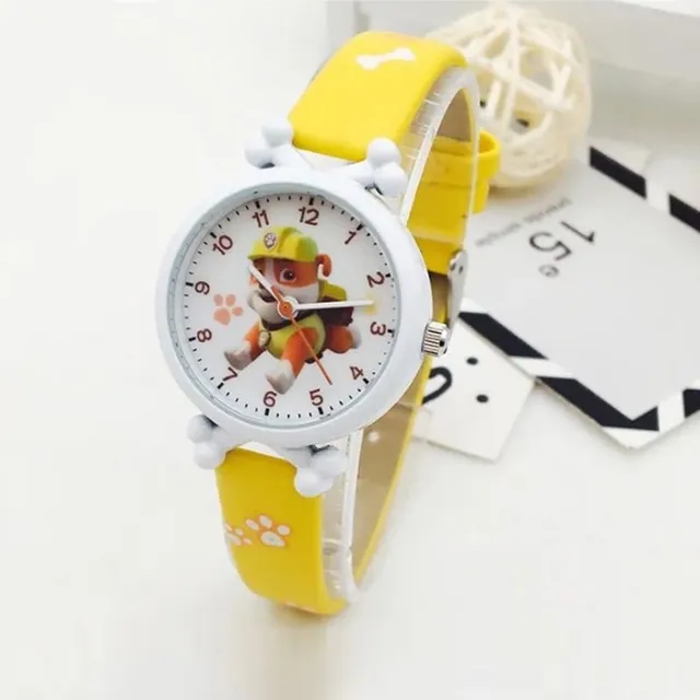 Stylish children's analogue watches with the motif of the Paw Patrol