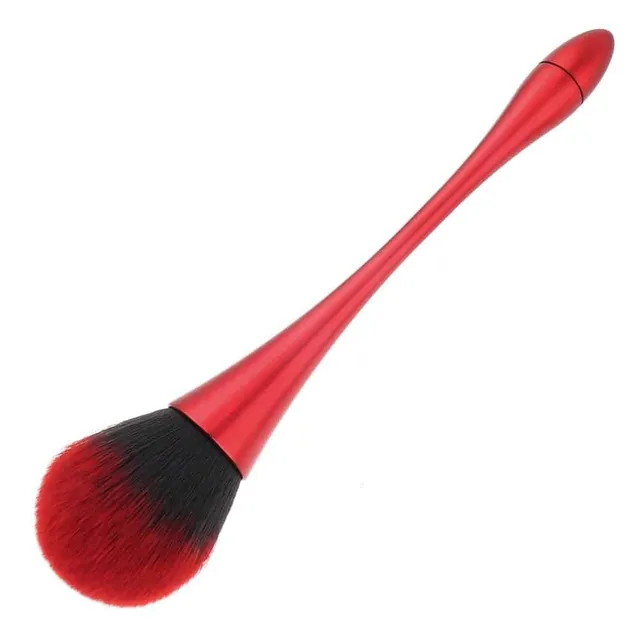 Colored makeup brushes