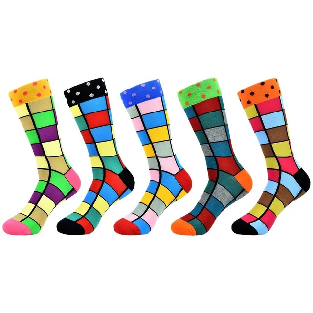 Unisex cotton socks with color pattern - funny and extraordinary