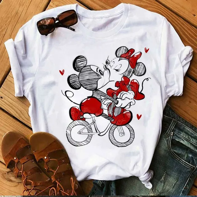 Dámske moderné tričko Mickey Mouse Burch