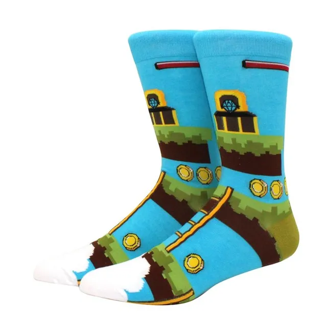 Funny colorful men socks for winter