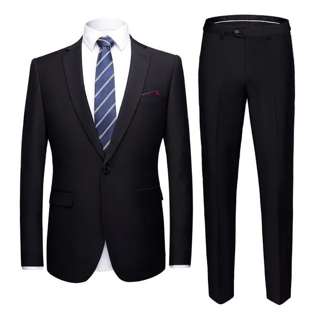 Elegant men's suit cerna m
