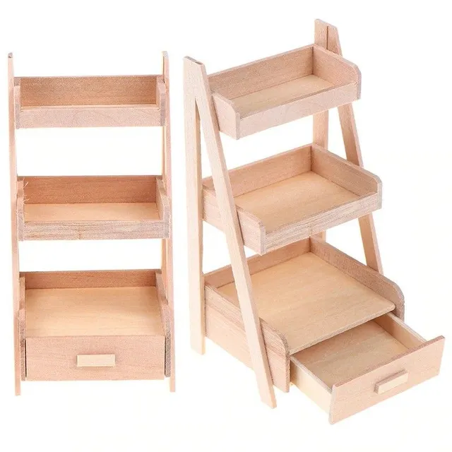 Wooden shelf for doll