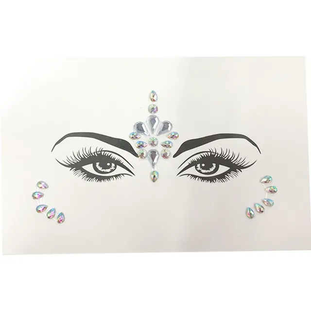 Sexy self-adhesive face rhinestones