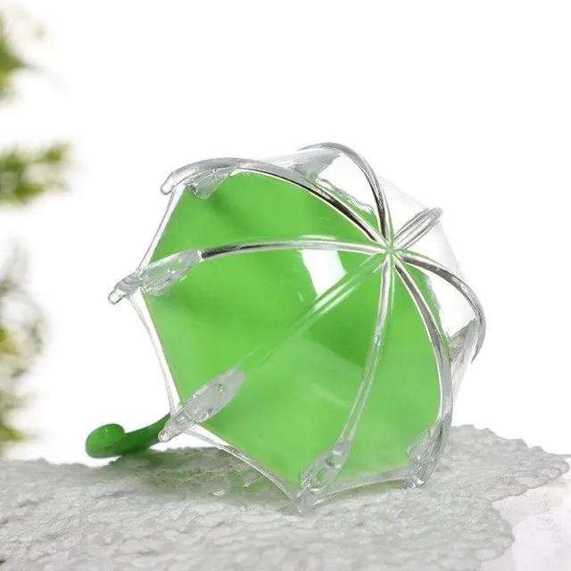 Plastic candy box in the shape of an umbrella 12 pcs