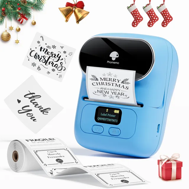 Phomemo M110: Mini Thermo Label Printer for Address, Products, Small Businesses and Stickers