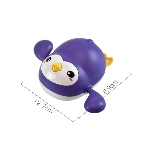 Swimming penguin for bath or swimming pool