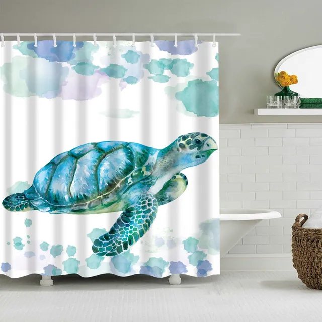 Shower curtain sea animals M 3 sprchovy-zaves-morsti-zivocichove-5 m