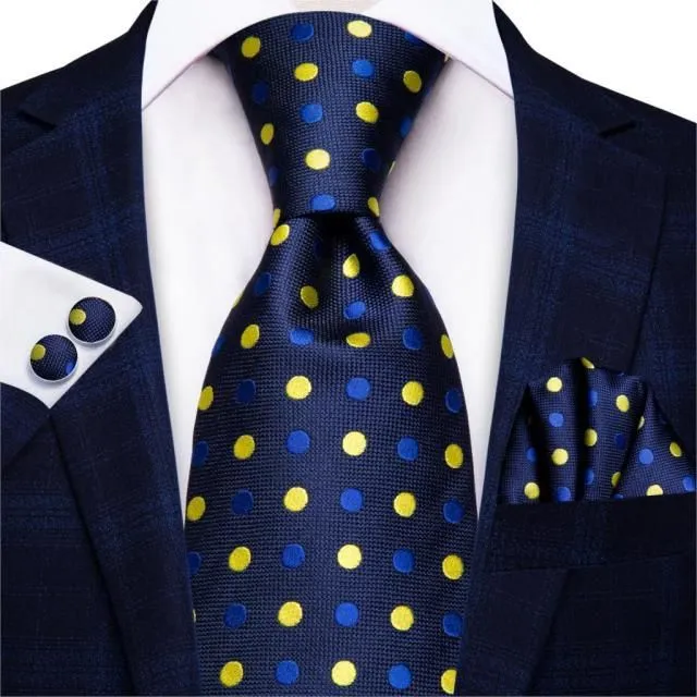 Luxury men's silk tie