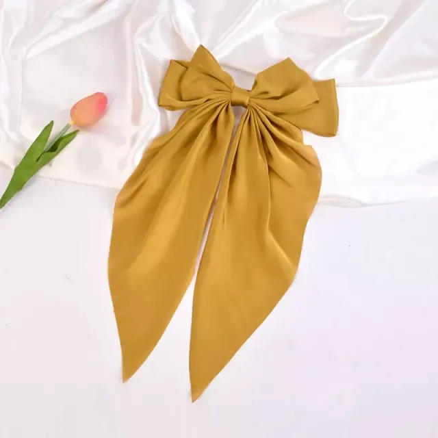 Elegant simple hair clip with hair bow - Different colors