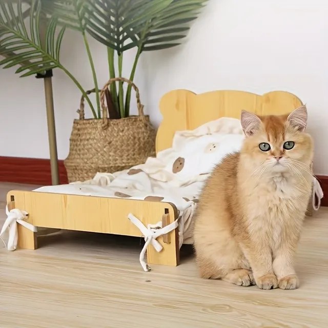 Pelíšek Pro Kočky Pelíšek Pro Kočky Z Masivního Dřeva Odnímatelný A Omyvatelný Pelíšek Pro Kočky