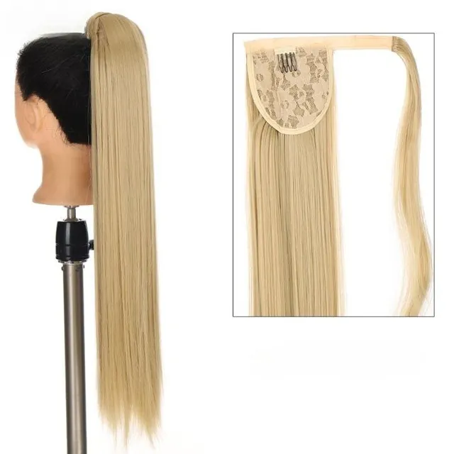 Women's long synthetic hair extensions for thickening hair