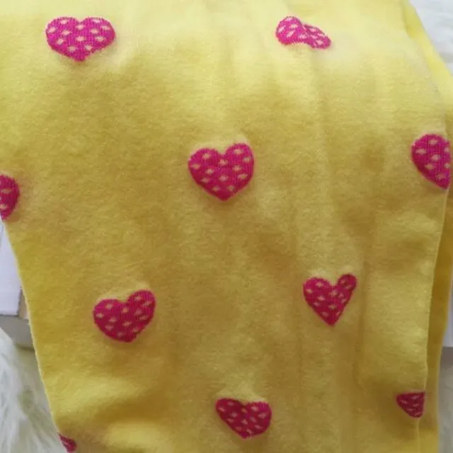 Girl's monochrome stockings decorated with hearts