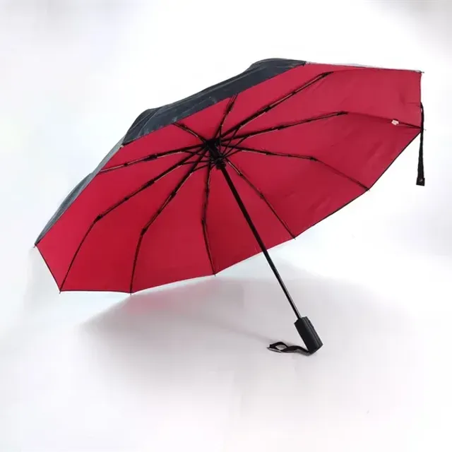 Umbrelă automată cu două straturi rezistentă la vânt