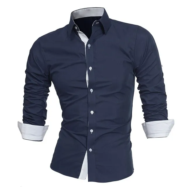 Men's Slim Fit Modern Long Sleeve Shirt