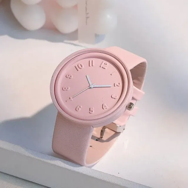 Simple women's watch in pastel colours - fine and design, more variants