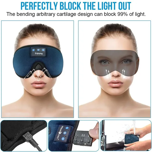 Bluetooth eye mask for sleeping