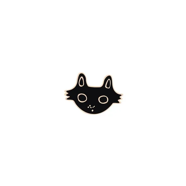 Funny brooch with cats