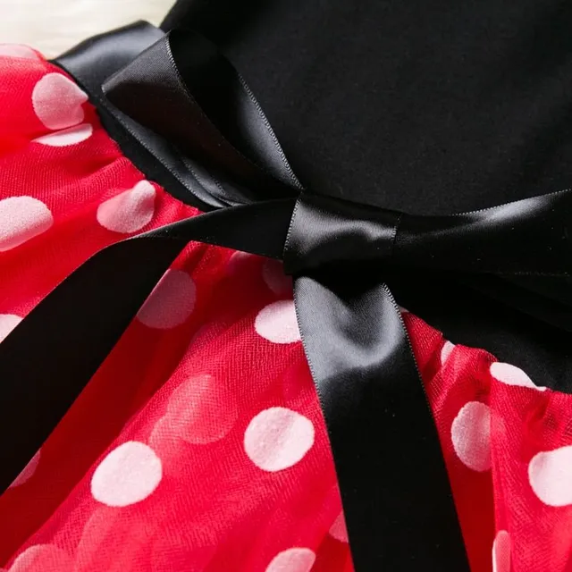 Girls cute dress with polka dots - Minnie