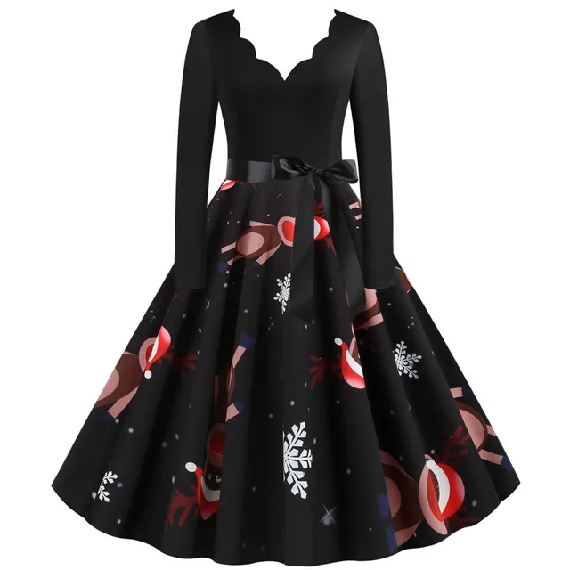 Robe de Noël pour femme avec décolleté Kailyn