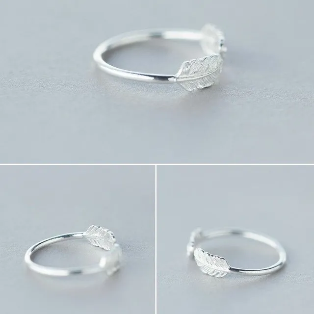 Koreański srebrny pierścionek