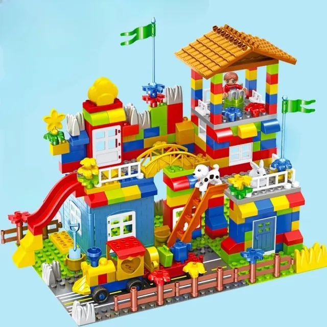 Children's building set in colour - large blocks - for the little ones