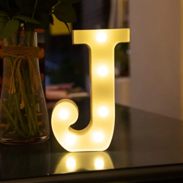 Lighted ornament letters